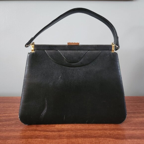 1960s faux leather purse - Picture 1 of 4